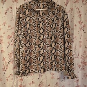 Snake Print Blouse
